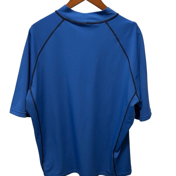 Coolibar UPF 50+ Men's Tulum Short Sleeve Surf Rash Guard - Sun Protective XL - Picture 4 of 6